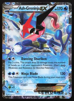 Ash-Greninja EX - XY133 - XY Black Star Promo - Pokemon Card - MP 2 - Image 1