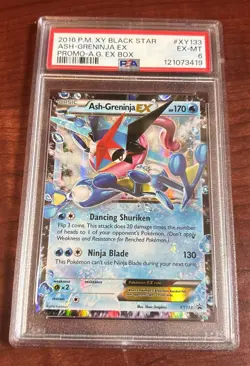 2016 P.M. XY Black Star ASH-GRENINJA EX Promo-A.G. EX Box #XY 133 PSA 6 - Image 1
