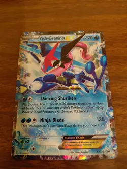 Ash-Greninja EX XY133 - Black Star Promo - Holo Rare - MP Condition - Image 1