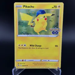 Pikachu 028/078 Holo Rare Pokemon GO Pokemon NM - Image 1