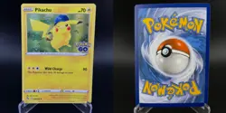 Pikachu 028/078 Holo Rare Pokemon GO Pokemon NM - Image 3