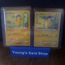 2022 Sword & Shield Pokemon GO Pokemon Pikachu Promo #028/078 NM Holo - Image 1