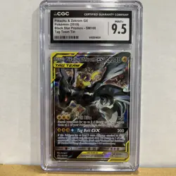 2019 Pokemon Pikachu & Zekrom GX Tag Team Black Star Promo #SM168 PSA 9 Mint + - Image 3
