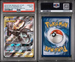 2019 Pokemon Pikachu & Zekrom GX Tag Team Black Star Promo Card #SM168 PSA 9 - Image 3