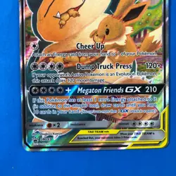 Pokemon TCG Eevee & Snorlax GX SM169 MP/HP Tag Team Promo Creases Read - Image 3