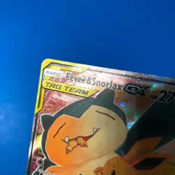 Pokemon TCG Eevee & Snorlax GX SM169 MP/HP Tag Team Promo Creases Read - Image 4