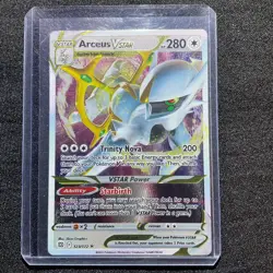 Pokemon TCG Arceus VSTAR Metal Promo Card 123/172 Arceus Premium Collection - Image 1