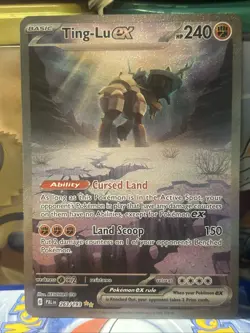 Pokemon TCG Paldea Evolved Ting-Lu ex Special Illustration Rare Holo 263/193 - Image 1
