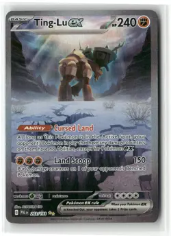 POKEMON PALDEA EVOLVED TING-LU EX SPECIAL ILLUSTRATION RARE 263/193 TCG HOLO - Image 1