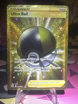 Ultra Ball 186/172 Gold Trainer Brilliant Stars Pokemon TCG NM Holo - Image 1