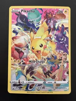 Pikachu 160/159 MINT/NM Pokemon Card Secret Rare Full Art Alt - Image 1