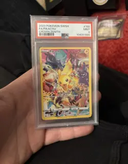 PSA 9 Pikachu Alt Art Secret 160/159 Crown Zenith Holo Pokemon TCG MINT - Image 1