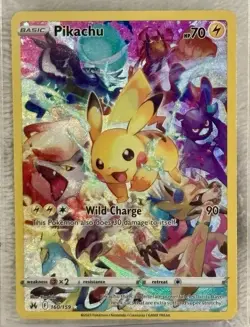 Pokemon TCG Pikachu 160/159 Crown Zenith Secret Rare Holo Full Alt Art NM/M - Image 1