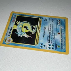Pokemon Gyarados Holo Rare 100 HP Base Set 006/102 Stage 1 English TCG Card - Image 3