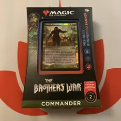 MTG - The Brothers War Commander Deck Mishra's Burnished Banner NEW Sealed - Image 1