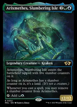 MTG Arixmethes, Slumbering Isle - Foil, March of the Machine: Multiverse Legends - Image 1