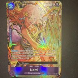 Bandai One Piece Card Game Nami PRB02-012 Foil Character 2000 Power Special - Image 1