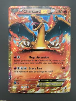 Pokemon Charizard EX Holo Ultra Rare Black Star Promo Card XY17 Jumbo - Image 1