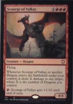 Scourge of Valkas - Commander: Adventures in the Forgotten Realms: #137 Nm C252 - Image 1