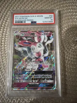 2017 Pokemon Sun And Moon Sylveon GX Guardians Rising PSA 10 - Image 1