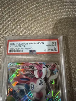2017 Pokemon Sun And Moon Sylveon GX Guardians Rising PSA 10 - Image 4