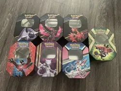 Pokemon Empty Tin Lot (7 Tins) - Image 1