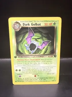 Pokemon Dark Golbat 24/82 1st Edition Team Rocket Pokemon - Image 3