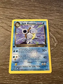 Dark Blastoise 20/82 1st Edition Non-Holo Pokemon Team Rocket - Image 1