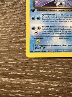 Dark Blastoise 20/82 1st Edition Non-Holo Pokemon Team Rocket - Image 5