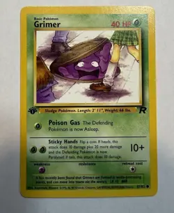 Pokemon TCG - GRIMER - 1ST EDITION - 57/82 - Team Rocket (2000) - WOTC - NM/Mint - Image 2
