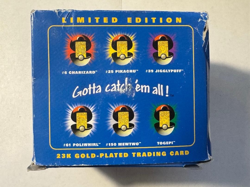 1999 Pokemon - Poliwhirl - 23K Gold Plated Card - Blue Box - SEALED - Image 5