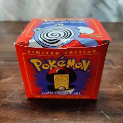 Pokemon 1999 Poliwhirl 23k Gold Plated Trading Card Pokeball Burger King Sealed - Image 2