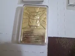 PIKACHU JIGGLYPUFF TOGEPEI POLIWHIRL 1999 Pokemon 23k Gold Plated Card Poke Ball - Image 2