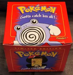 Pokemon Redbox POLIWHIRL 23K Gold-Plated Trading Card 1998 Poke Ball Burger King - Image 1