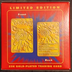 Pokemon Redbox POLIWHIRL 23K Gold-Plated Trading Card 1998 Poke Ball Burger King - Image 3