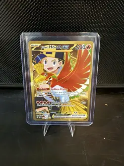 Pokemon TCG Destined Rivals Ethan's Ho-Oh EX Secret Rare - Image 1