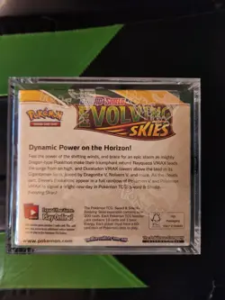 Pokemon Evolving Skies Booster Box Sword & Shield FACTORY SEALED in acrylic case - Image 2