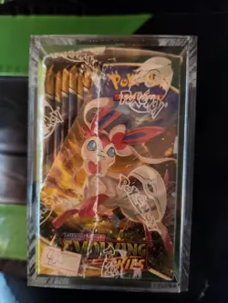Pokemon Evolving Skies Booster Box Sword & Shield FACTORY SEALED in acrylic case - Image 4
