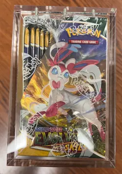 Pokemon Evolving Skies Booster Box Sword & Shield FACTORY SEALED in acrylic case - Image 2