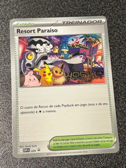 Paradise Resort 2025 World Championships PORTUGUESE Promo SVP 224 NM Pokemon - Image 1
