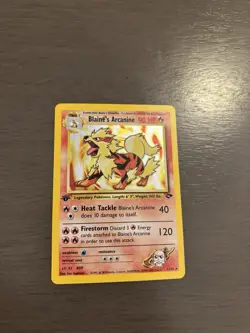 Pokemon TCG Blaine's Arcanine 1/132 Gym Challenge 1st Edition Holo - Image 1