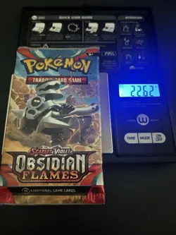 VERY HEAVY! 22.62Gram Obsidian Flames Pokemon TCG Factory Sealed Booster Pack!!! - Image 1