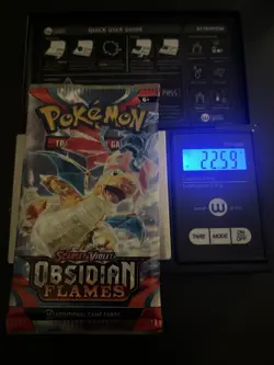 VERY HEAVY! 22.59 Gram Obsidian Flames Pokemon TCG Factory Sealed Booster Pack! - Image 1