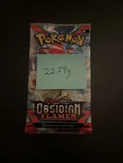 VERY HEAVY! 22.59 Gram Obsidian Flames Pokemon TCG Factory Sealed Booster Pack! - Image 3