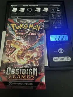 VERY HEAVY! 22.64 Gram Obsidian Flames Pokemon TCG Factory Sealed Booster Pack! - Image 1