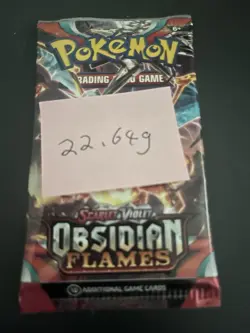 VERY HEAVY! 22.64 Gram Obsidian Flames Pokemon TCG Factory Sealed Booster Pack! - Image 4