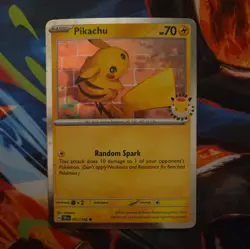Pikachu 051 /162 Stamped 2026 Pokemon Day 30 Promo TCG - NM - Image 1
