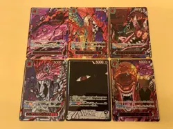 6 Card / One Piece Five Elders SPECIAL RED VER OP13 Parallel Complete & IMU JP - Image 1