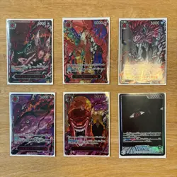 6 Card / One Piece Five Elders SPECIAL RED VER OP13 Parallel Complete & IMU JP - Image 1