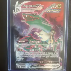 2022 Pokemon SWSH Silver Tempest Rayquaza VMAX Trainer Gallery Holo #TG20/TG30 - Image 1
